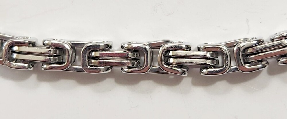 Stainless Steel Byzantine or Kings Braid Chain Necklace Industrial Heavy Link